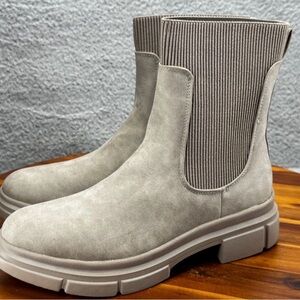 Xappeal Harmony Womens Size 10 Taupe Tan Slip On Boot Dress Shoe NWOB See Pics